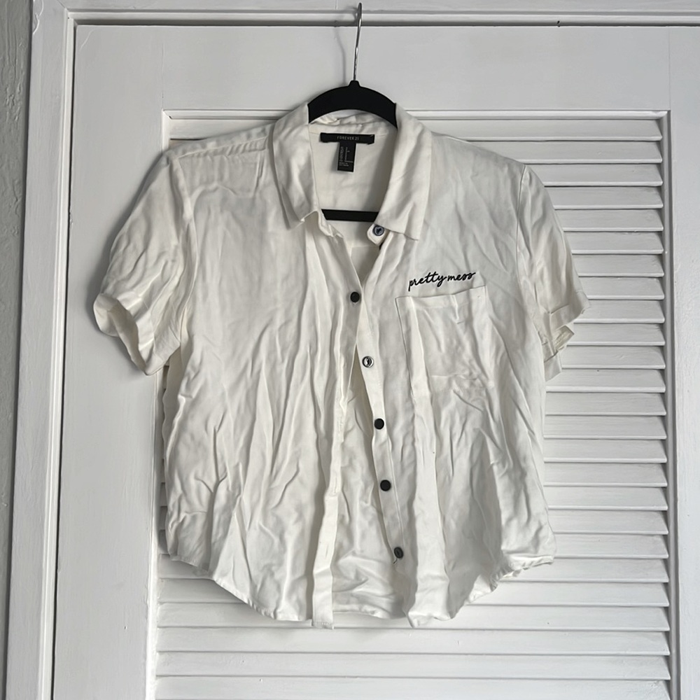 Forever 21 white blouse